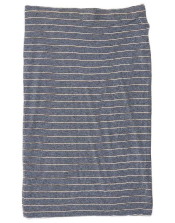 Damska prosta spódnica Joules UK 12 Medium W32 Wiskoza w niebieskie paski