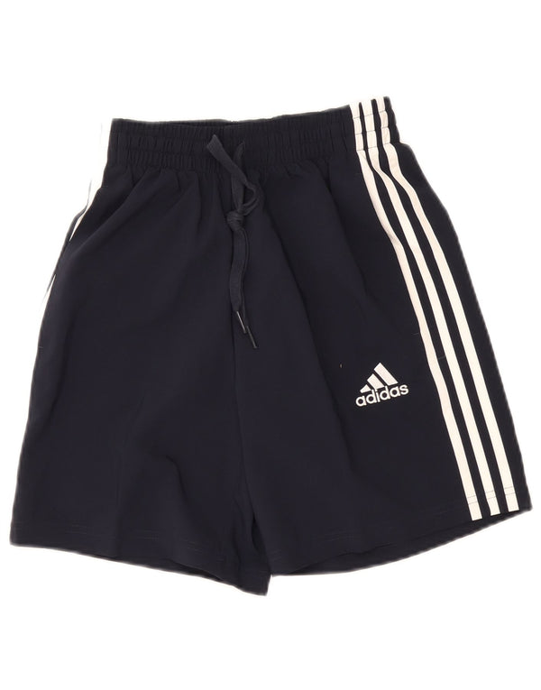 Damskie spodenki sportowe Adidas UK 4 XS granatowe, poliestrowe
