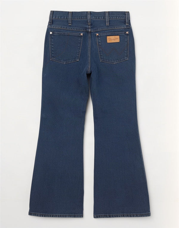 Damskie jeansy Wrangler z szeroką nogawką W28 L28 Granatowe, bawełniane