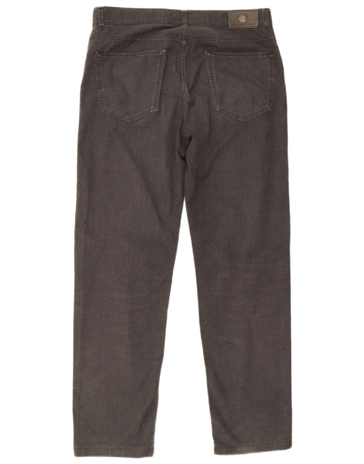Męskie proste spodnie codzienne Trussardi W35 L30 szare