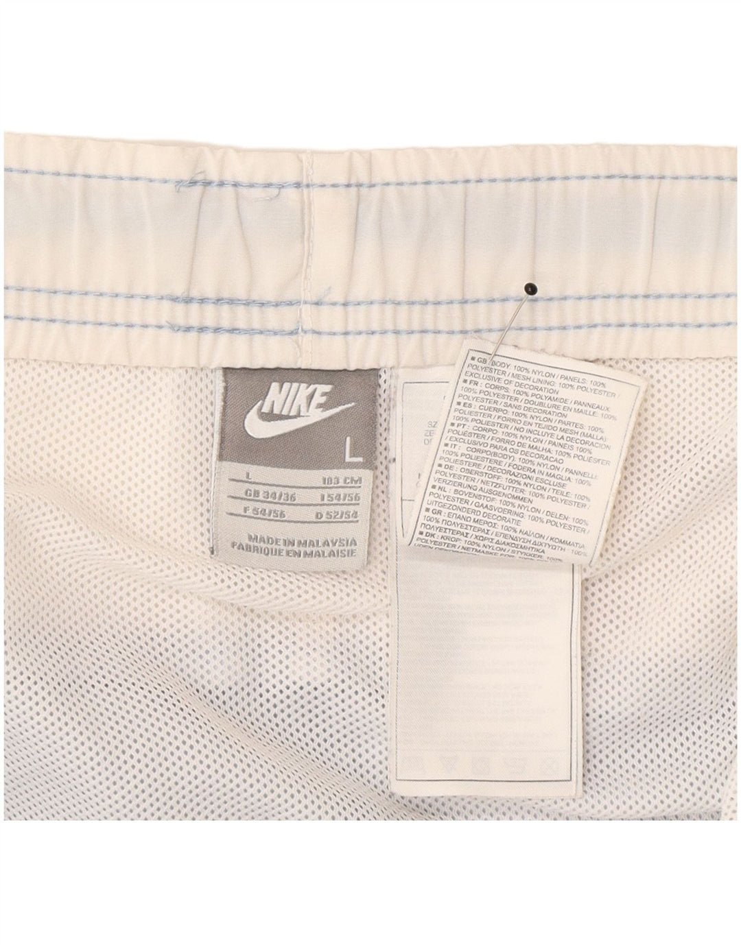 Męskie spodenki sportowe Nike, duże, niebieskie nylonowe bloki kolorów