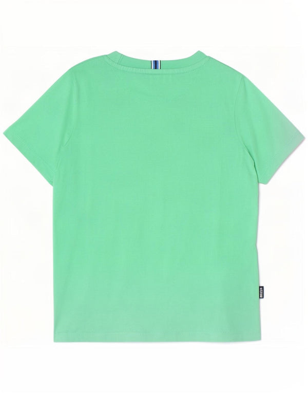 Ted Baker Chłopięcy T-shirt z grafiką, 3-4 lata, zielony, bawełniany