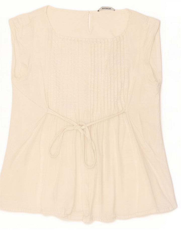 Max & Co. Damska bluzka bez rękawów Top UK 12 Medium White