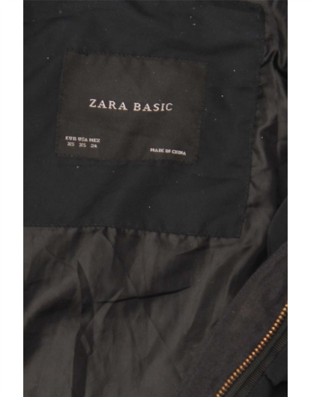 Damska ocieplana kurtka Zara UK 6 XS, czarna