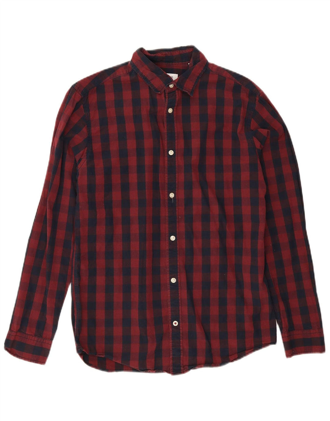Koszula męska Jack & Jones, średnia bordowa kratka