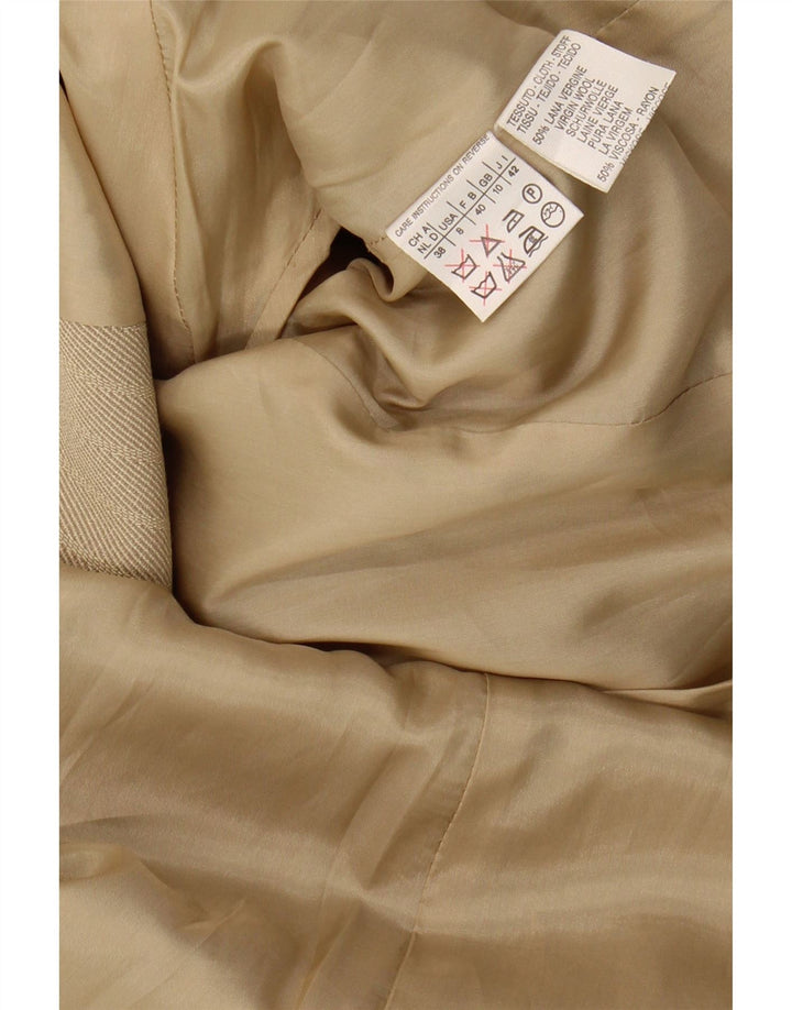 MAX & CO. Womens Classics Longline Blazer Jacket UK 10 Small  Beige Vintage Max & Co. and Second-Hand Max & Co. from Messina Hembry 