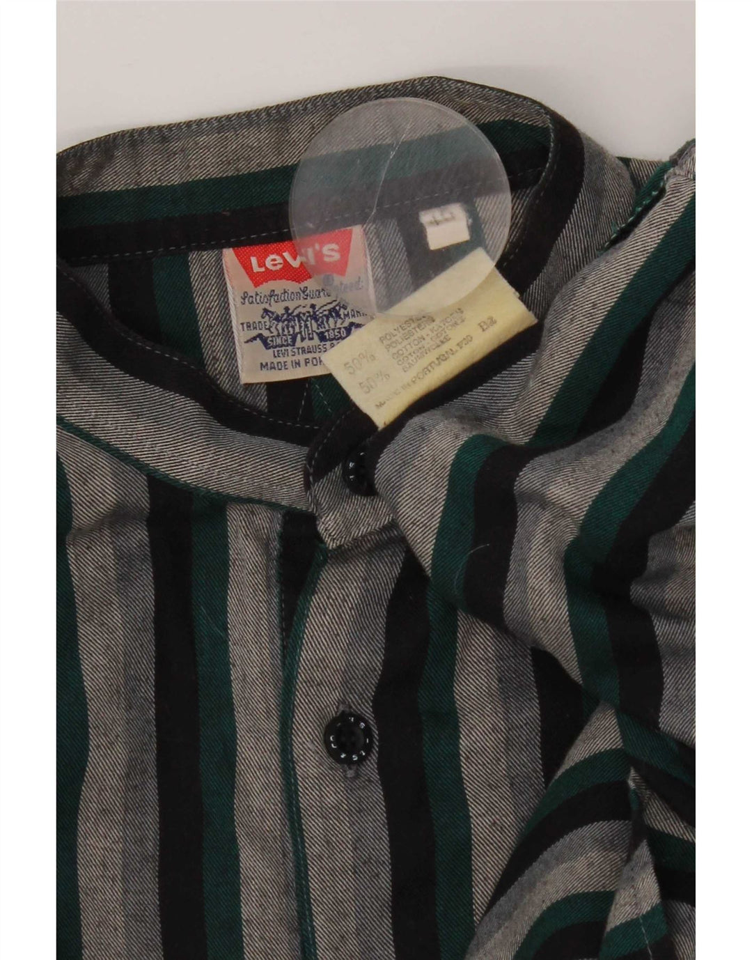 Męska koszula pulowerowa Levi's, rozmiar 40, średni, wielokolorowy poliester w paski