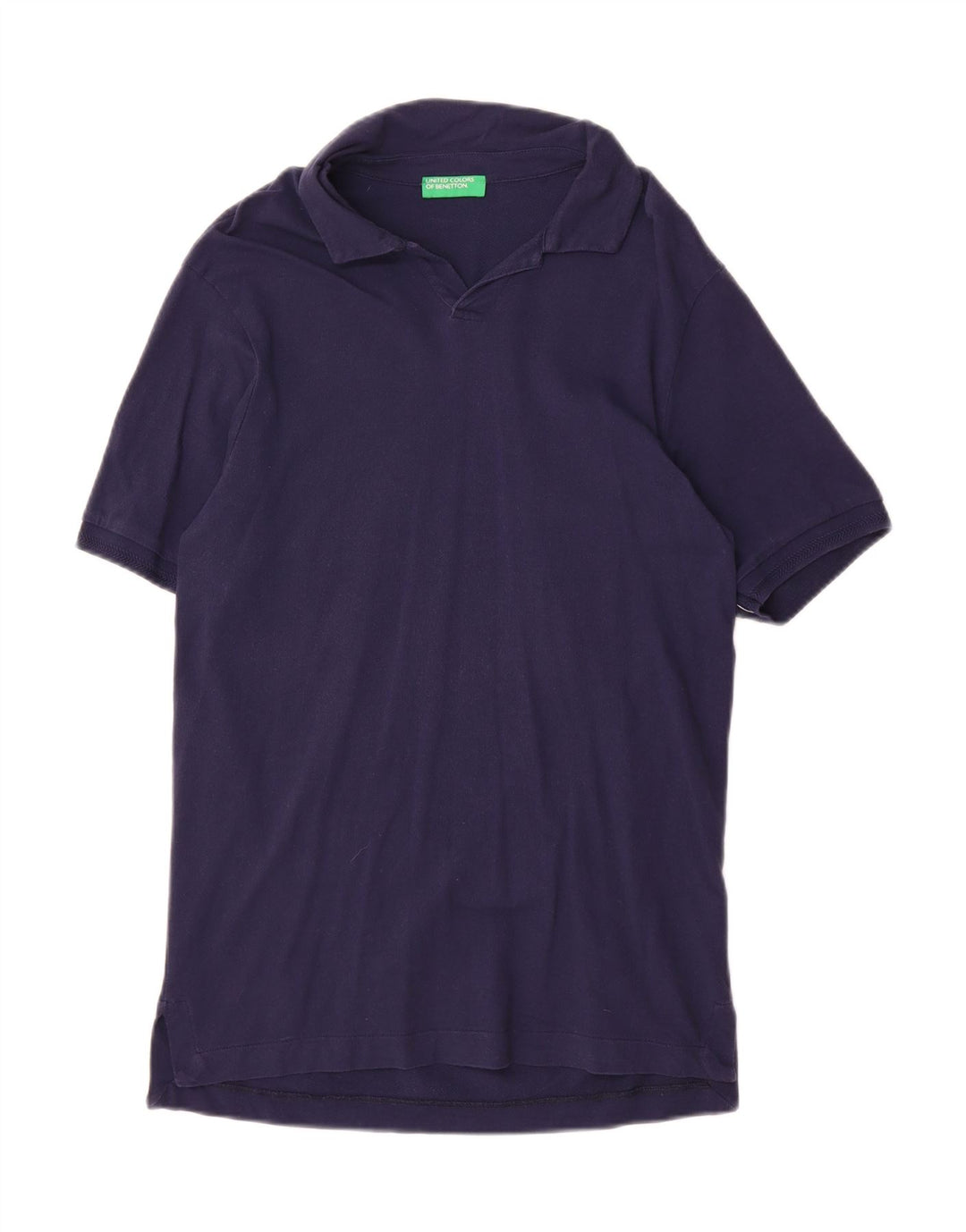 BENETTON Mens Polo Shirt Small Navy Blue Cotton Vintage Benetton and Second-Hand Benetton from Messina Hembry 