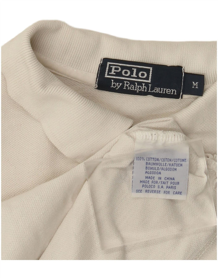 Męska koszulka polo Polo Ralph Lauren, średnia biała bawełna
