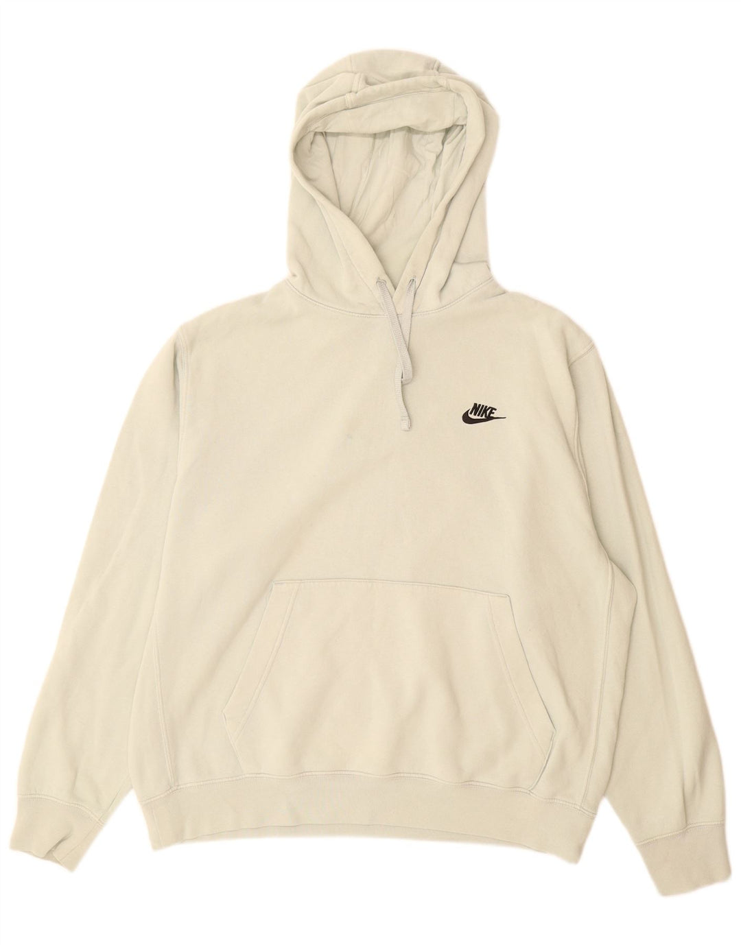 Męski sweter z kapturem Nike, duży, złamanej bieli, bawełniany