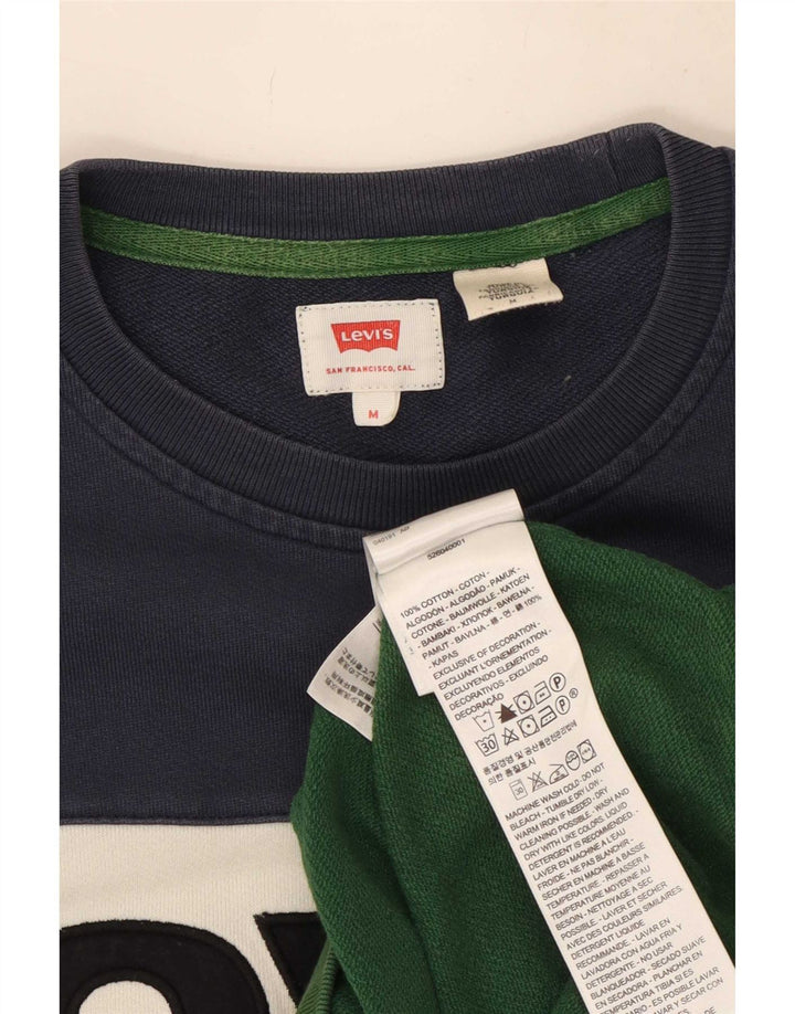 Męska bluza Levi's Sweter Średnia wielobarwna bawełna z blokami kolorów