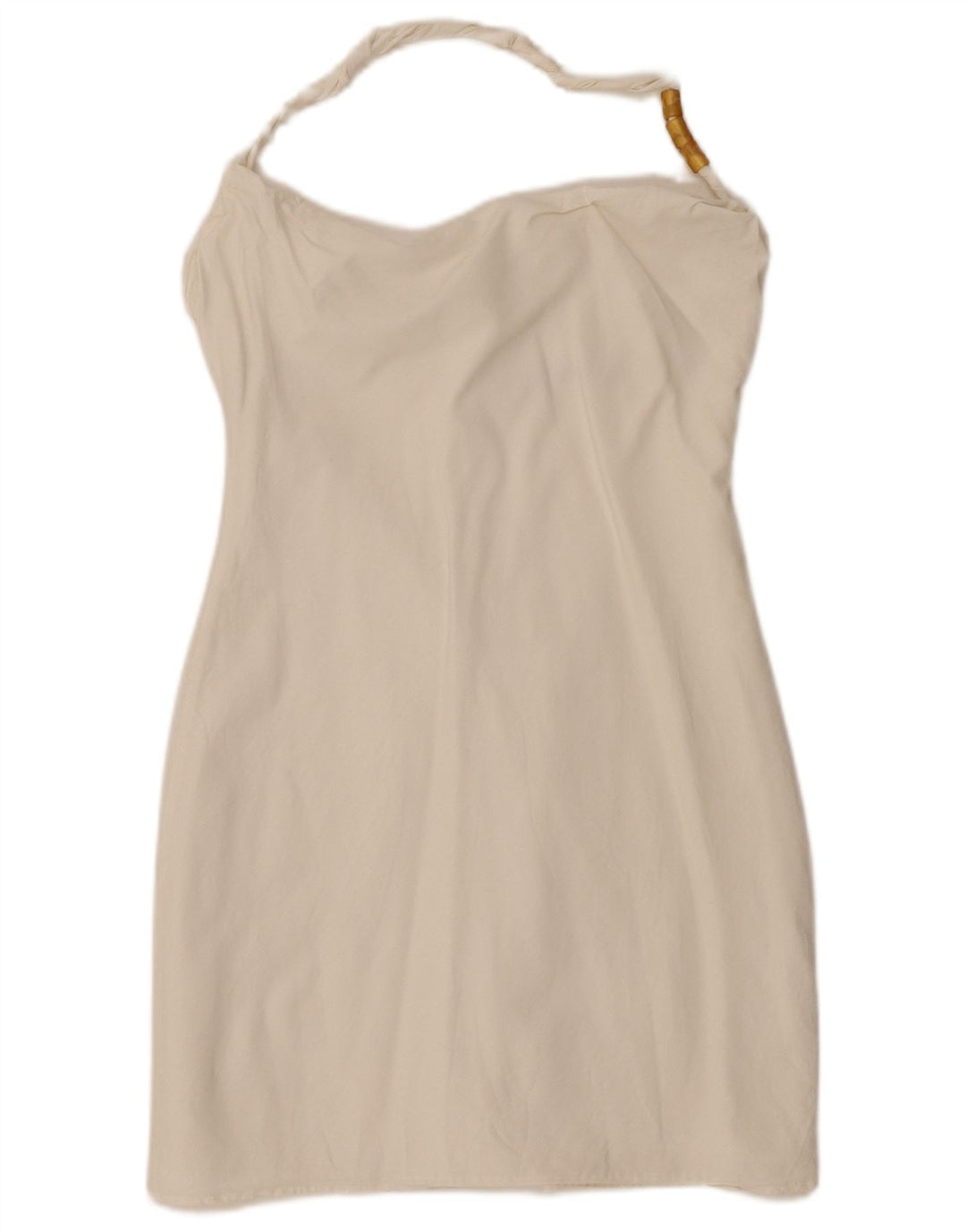 Sukienka damska Zara Mini Halter UK 14, duża, biała wiskoza