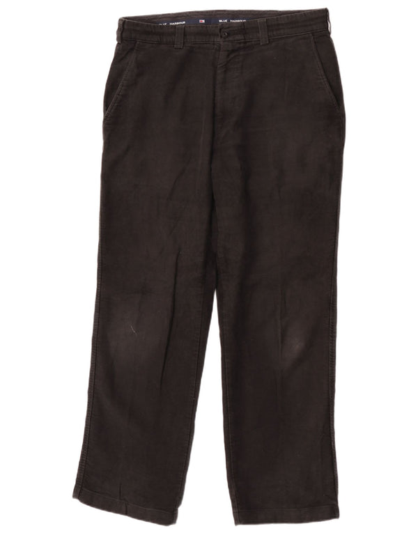 Męskie spodnie chino Marks & Spencer Blue Harbor Straight W34 L29 czarne