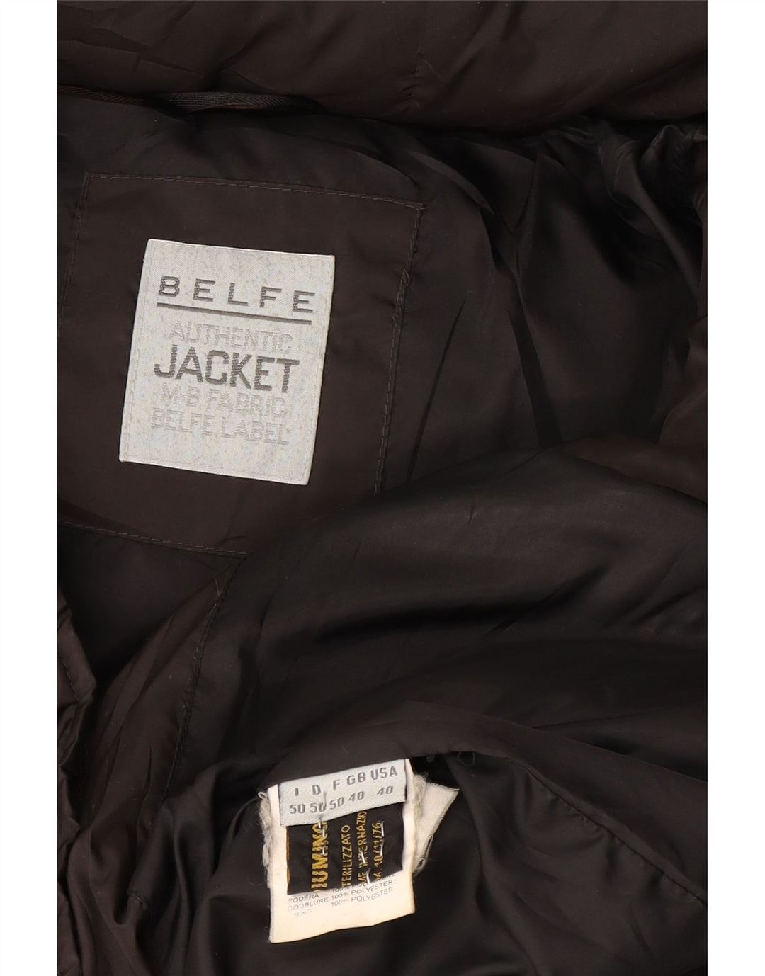 Męska ocieplana kurtka z kapturem Belfe UK 40, duża, czarna, poliester