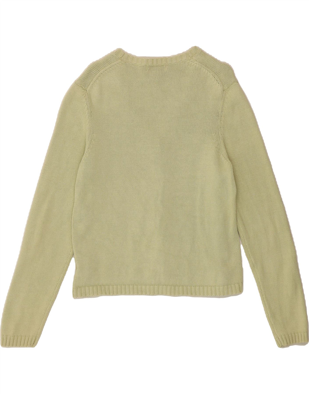 EDDIE BAUER Womens Cardigan Sweater UK 12 Medium Green Cotton Vintage Eddie Bauer and Second-Hand Eddie Bauer from Messina Hembry 
