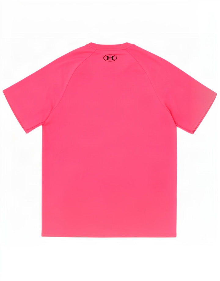 Męski t-shirt Under Armour, średni różowy poliester