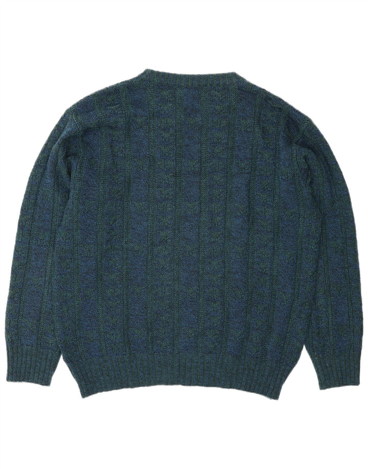 Męski sweter z okrągłym dekoltem Rasica IT 54 XL Niebieski