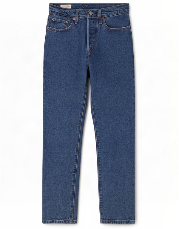 Damskie dżinsy Levi's 501 Straight W25 L28 Niebieskie bawełniane