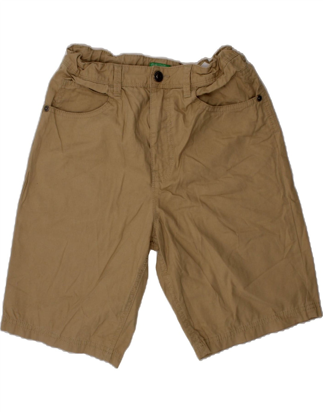 BENETTON Boys Casual Shorts 11-12 Years W26 Brown Vintage Benetton and Second-Hand Benetton from Messina Hembry 