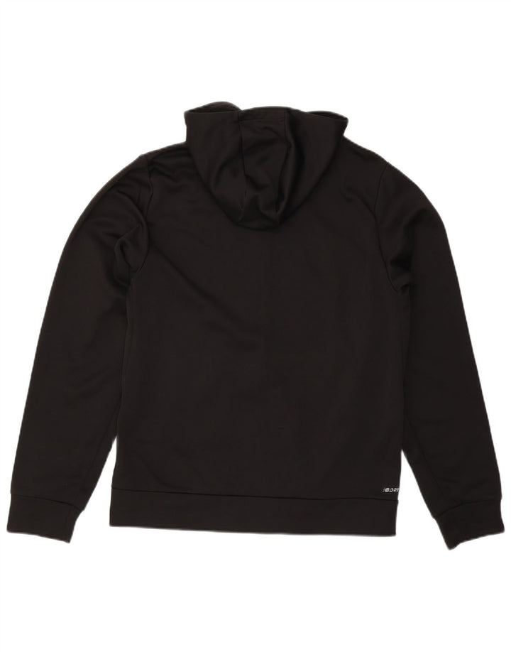 Męski sweter z kapturem i zamkiem NEW BALANCE, średni czarny poliester