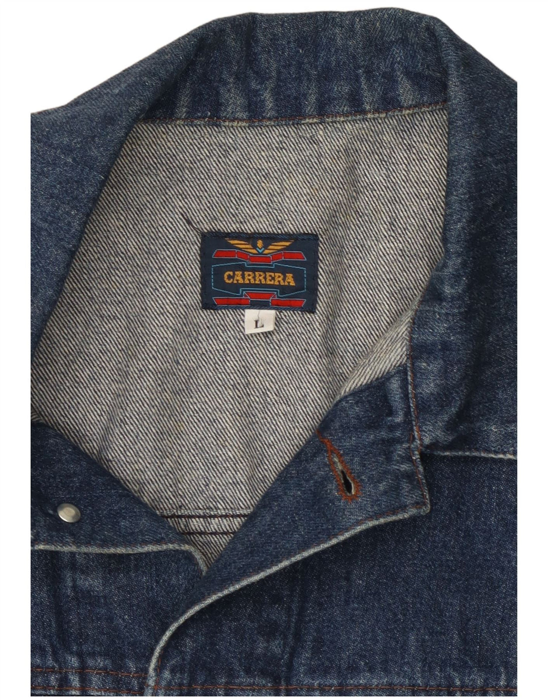 Męska kamizelka jeansowa Carrera UK 40, duża, granatowa
