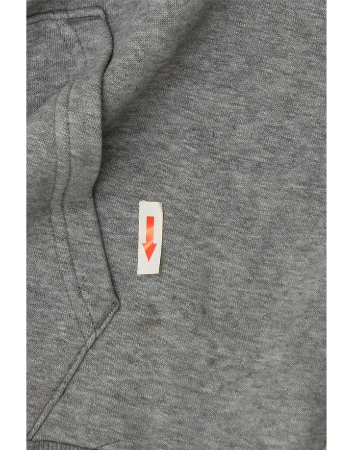 Męski sweter z kapturem Puma z grafiką, duży, szary, bawełniany
