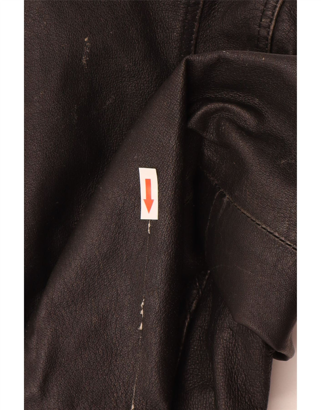 Vintage damska kurtka skórzana UK 10, mała czarna skóra