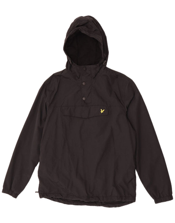 Męska kurtka Anorak z kapturem Lyle & Scott UK 40, duża, czarna, nylonowa