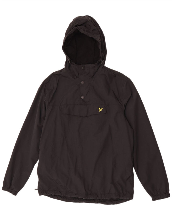 Męska kurtka Anorak z kapturem Lyle & Scott UK 40, duża, czarna, nylonowa