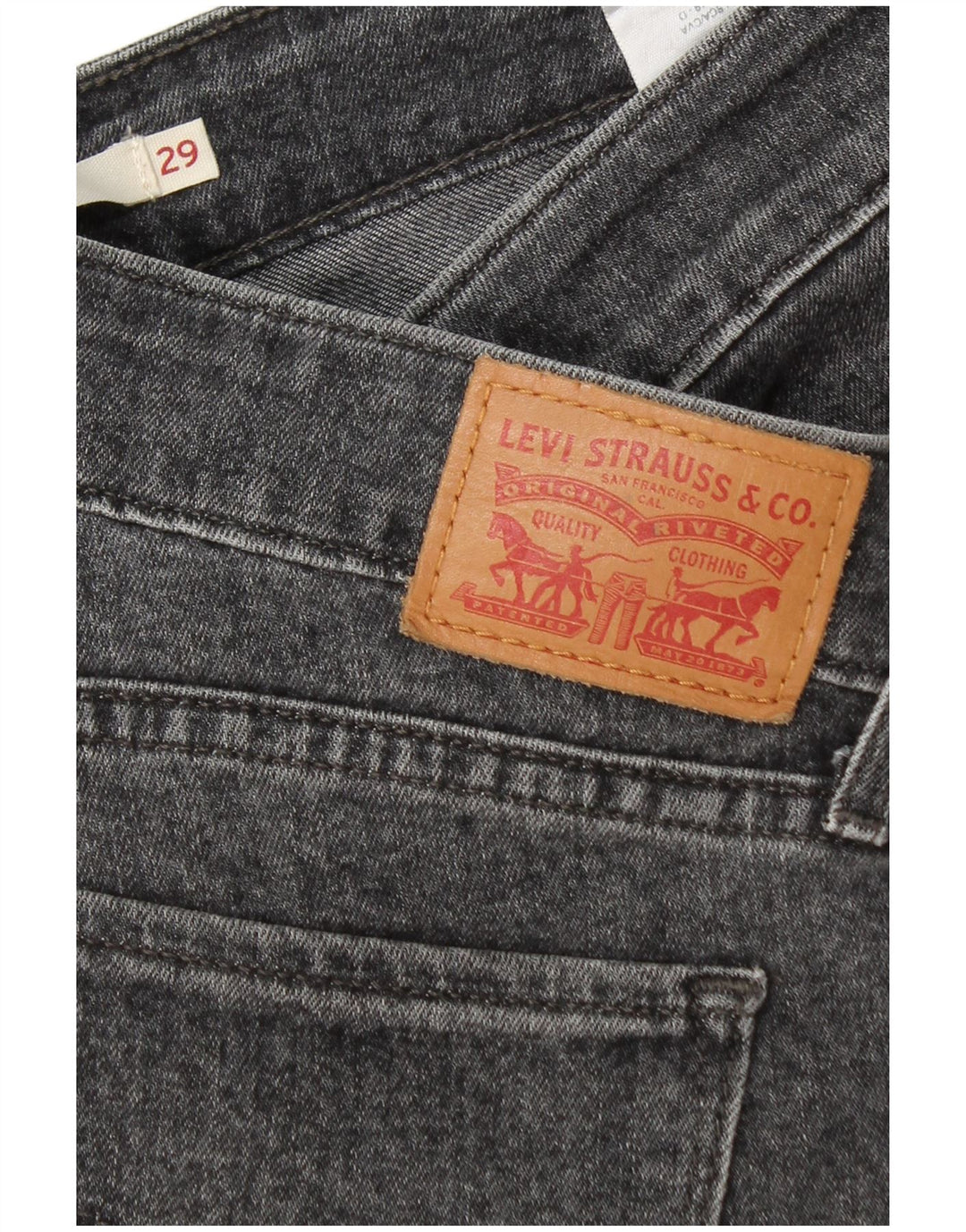 LEVI'S Womens 711 Skinny Jeans W29 L33  Grey Cotton