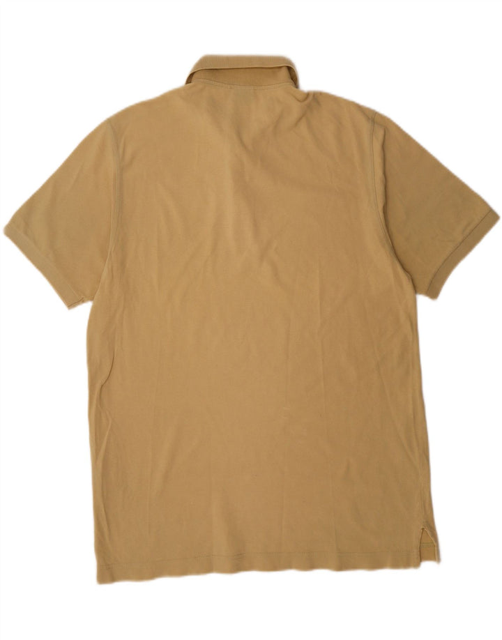 INVICTA Mens Polo Shirt Large Beige Cotton Vintage Invicta and Second-Hand Invicta from Messina Hembry 