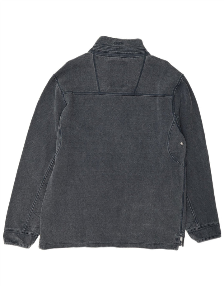 Crew Clothing Męska bluza z zamkiem błyskawicznym, średnioszara, bawełniana