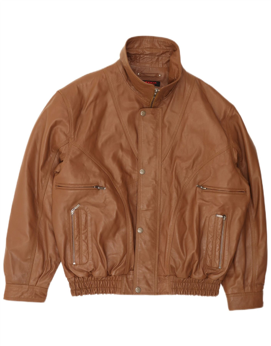 MADDOX Męska kurtka skórzana UK 42 XL, brązowa skóra