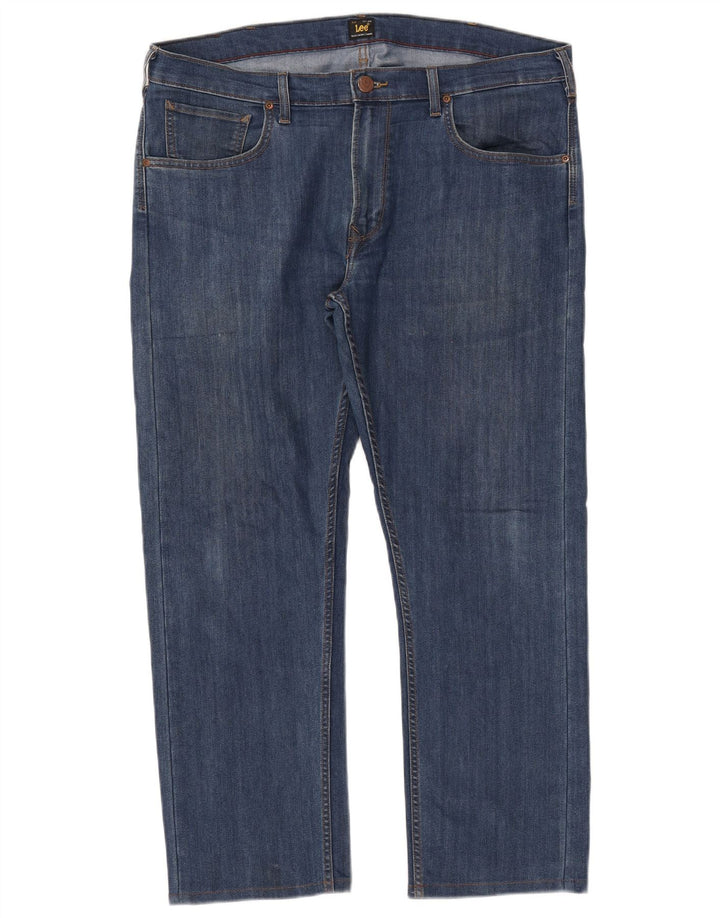 Męskie jeansy Lee Daren Straight W38 L28 Niebieskie bawełniane