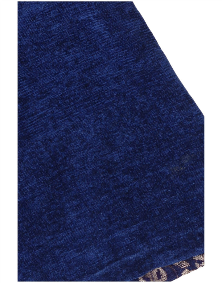 Damska marynarka zapinana na 4 guziki Indigo Moon IT 46 Duża niebieska wiskoza w kwiaty