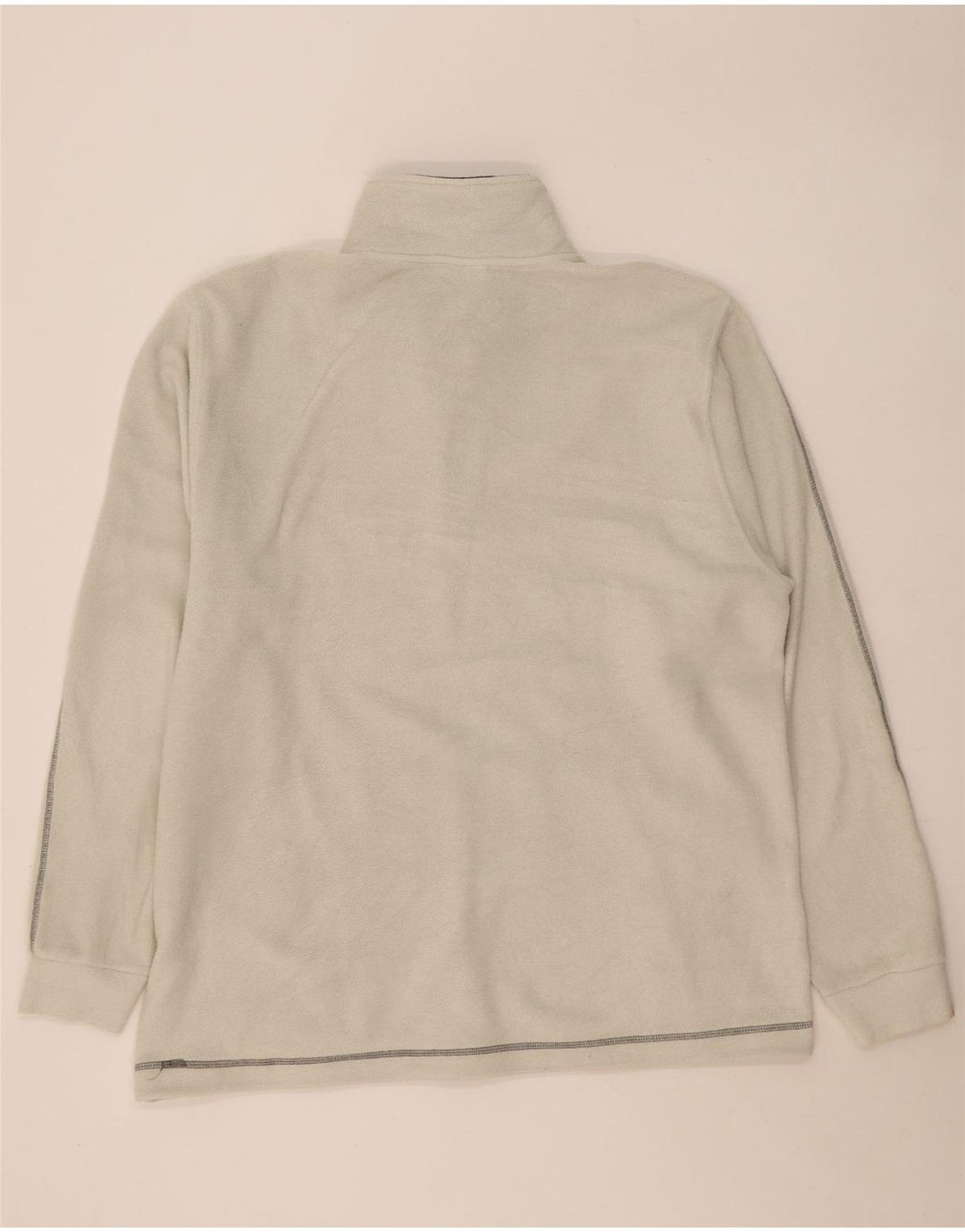 Męski sweter polarowy Diadora z zamkiem błyskawicznym 2XL w kolorze złamanej bieli, poliester