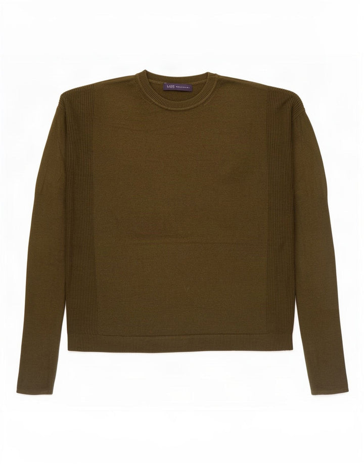 Marks & Spencer Damski sweter oversize z okrągłym dekoltem, UK 10, mały khaki