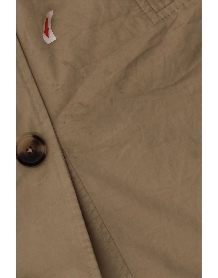 Damski trencz oversize Zara UK 10 Small Beżowy poliester