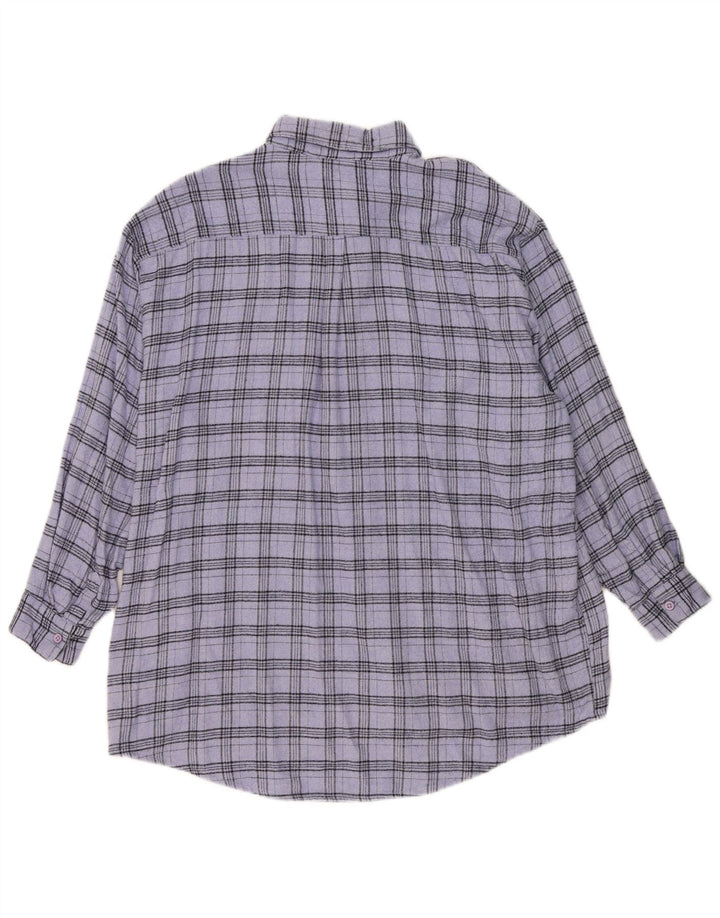 Damska sukienka koszulowa oversize Jack Wills UK 12, bawełniana w średnią niebieską kratkę
