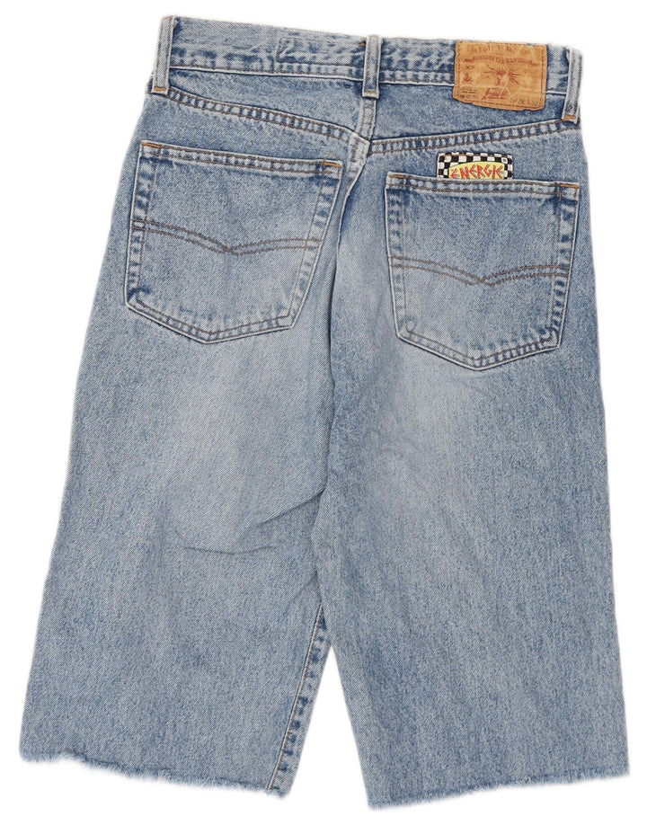Damskie spodenki jeansowe Energie Graffiti Graphic Bermudy W28 Średni niebieski