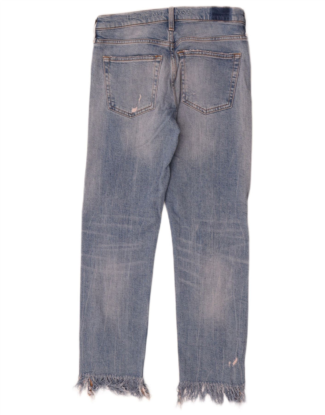 Damskie jeansy Zara w trudnej sytuacji EU 34 2XS W24 L26 Niebieskie
