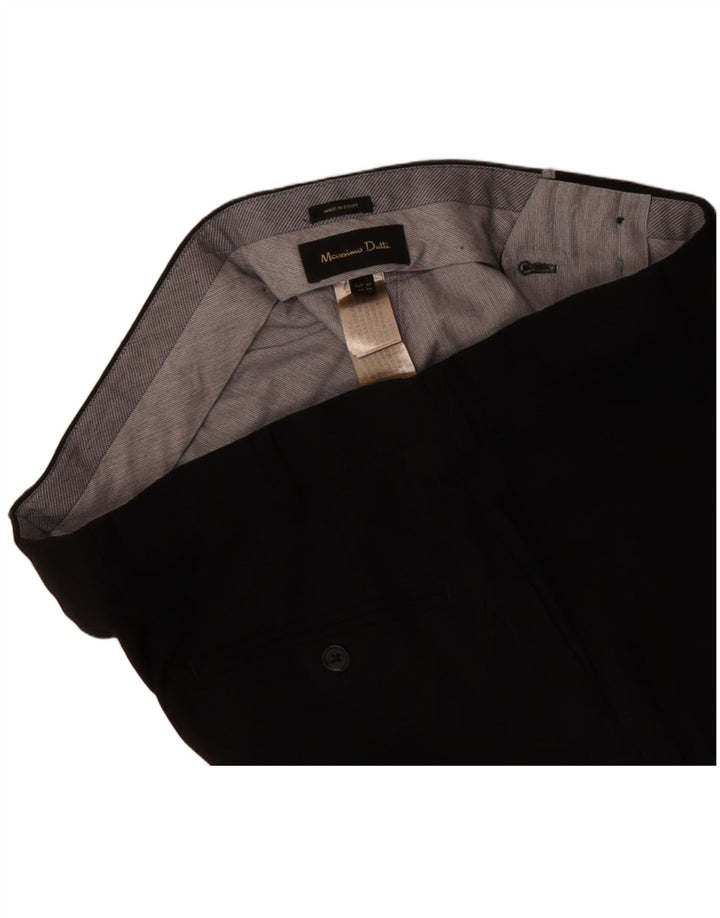 Spodnie męskie MASSIMO DUTTI EU 44 Large W34 L31 czarna wełna
