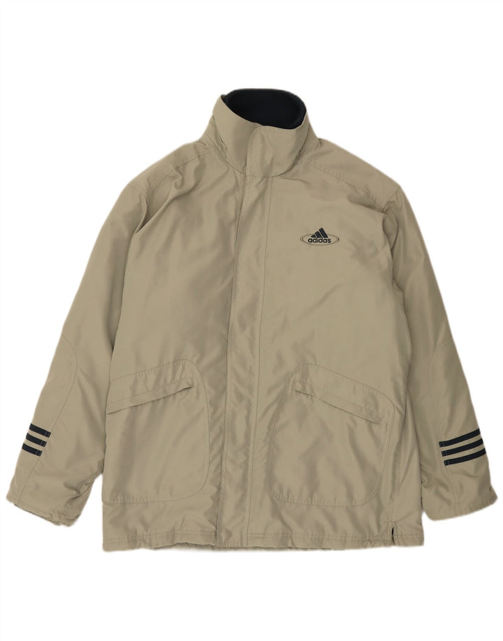 Męska kurtka wiatrówka Adidas UK 38/40 Średni szary poliester