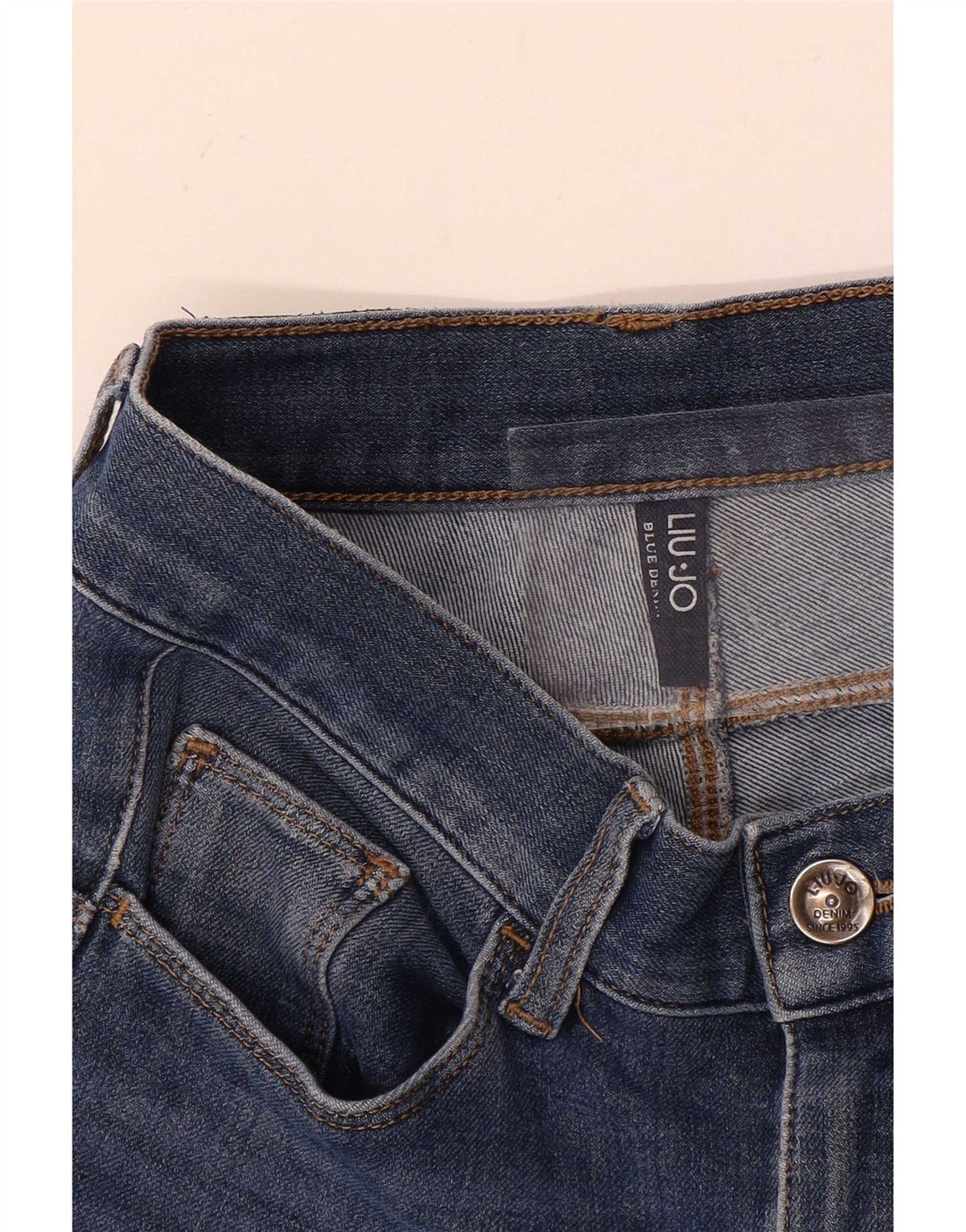 Damskie jeansy Liu Jo W24 L25 Niebieskie