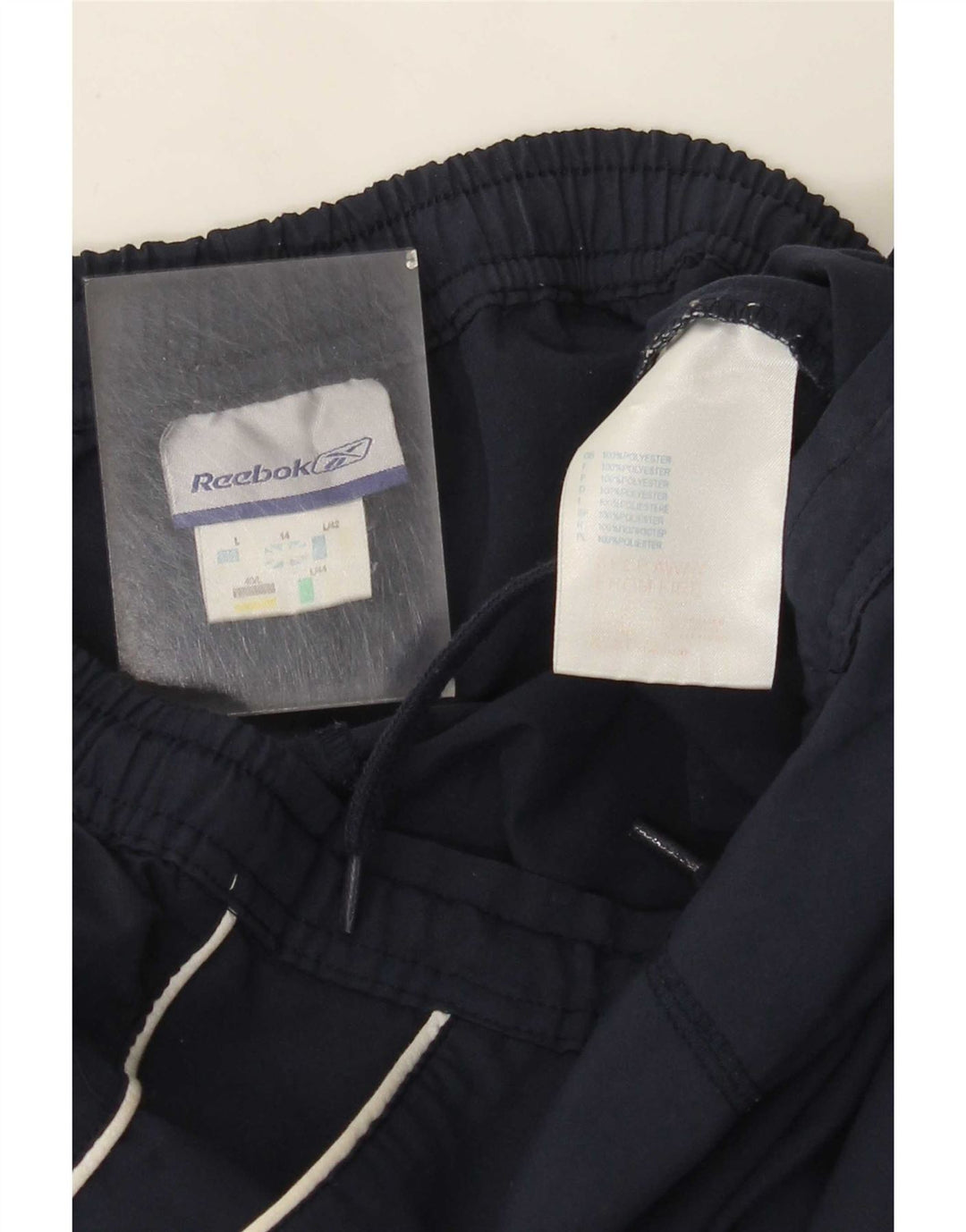 Damskie spodenki sportowe Reebok Bermudy UK 14, duże, granatowe, poliester