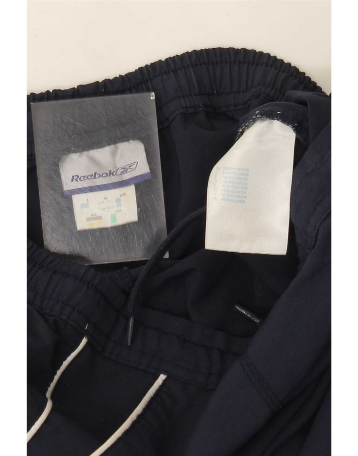 Damskie spodenki sportowe Reebok Bermudy UK 14, duże, granatowe, poliester