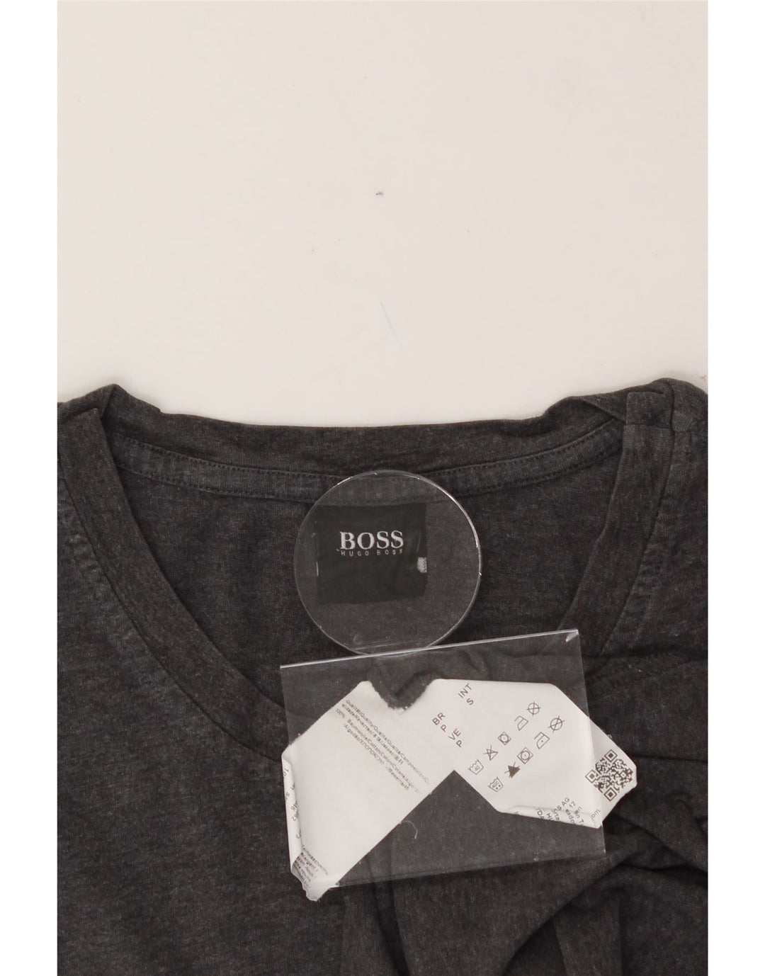 HUGO BOSS Mens T-Shirt Top Small Grey Cotton Vintage Hugo Boss and Second-Hand Hugo Boss from Messina Hembry 