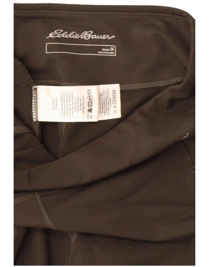Damskie legginsy Capri Eddie Bauer UK 12, średni zielony poliester