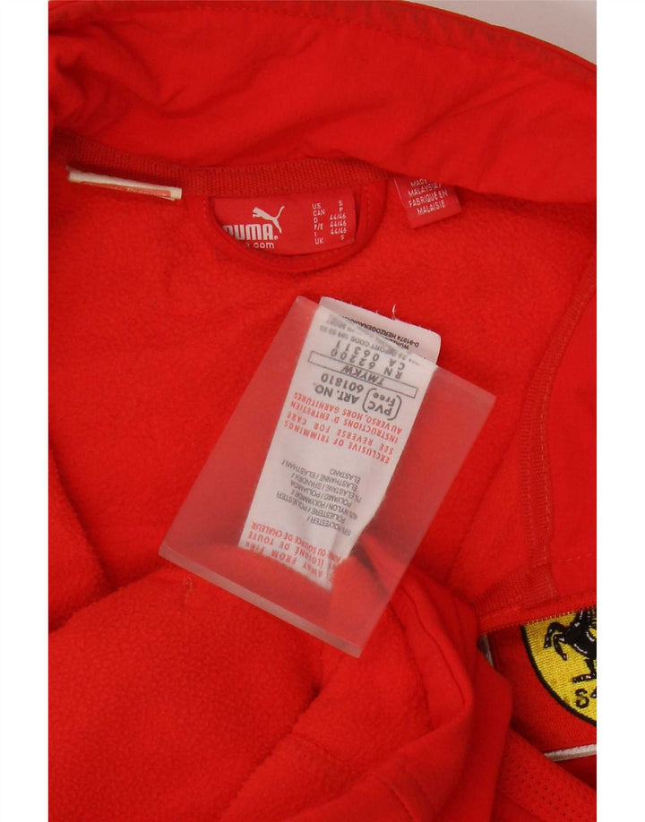 Męska kurtka dresowa Puma Ferrari z grafiką, mała, czerwona, z poliestru