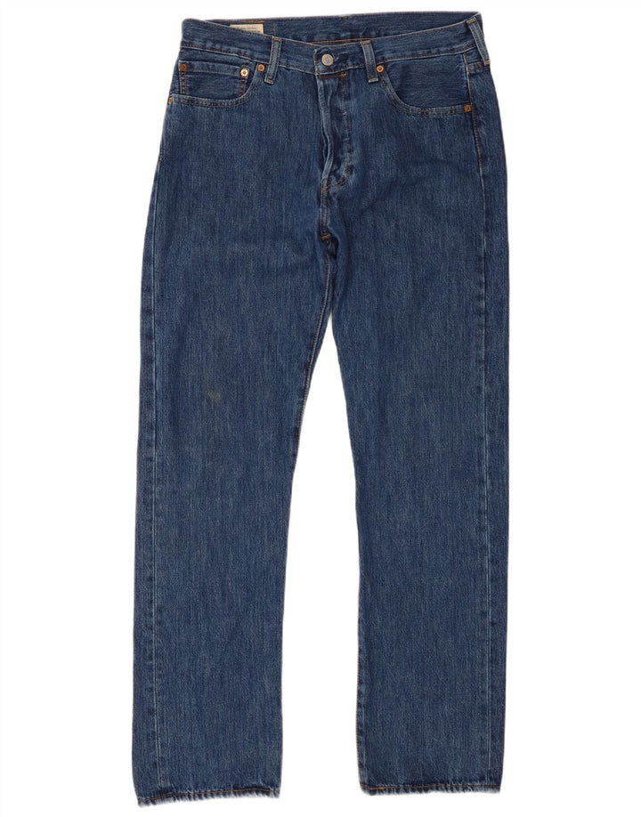 Męskie jeansy Levi's 501 Straight W32 L32 Niebieskie bawełniane